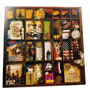 Vintage 1973 Springbok The American Spirit Puzzle PZL2056 Americana Mickey